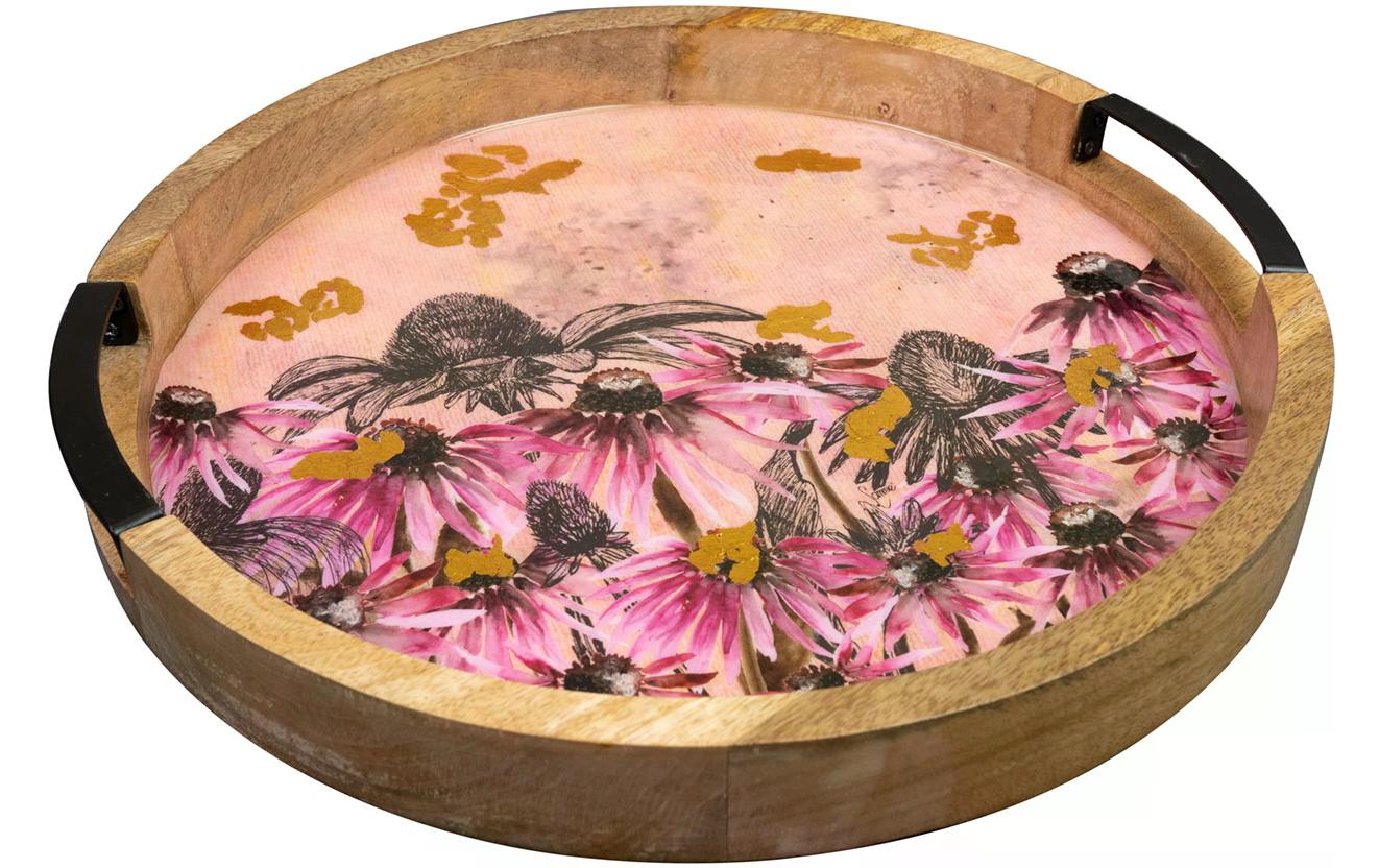 CHALET Dekoteller Polly Ø 35, Pink