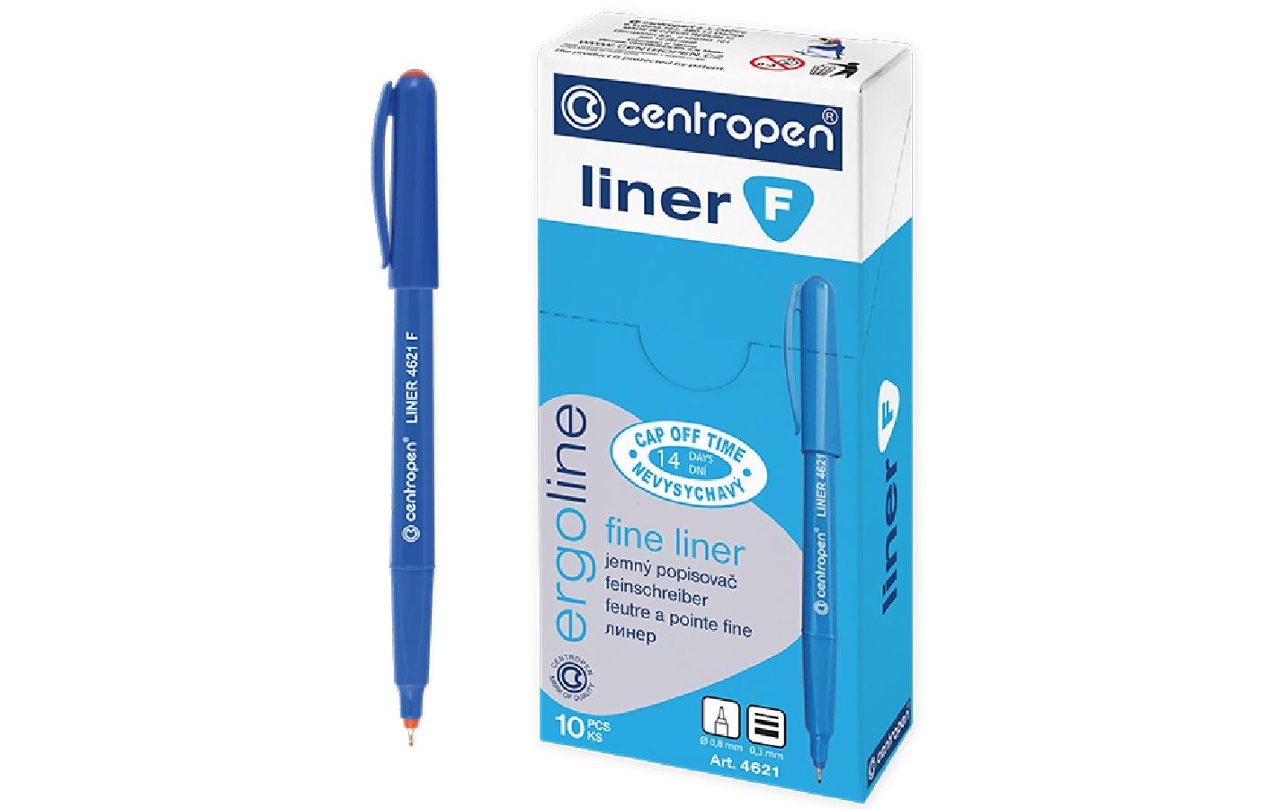 Büromaterial Fineliner Office Focus 10 Stück, Rot