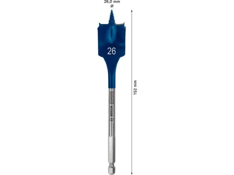 Bosch Professional Flachfräsbohrer EXPERT Self Cut Speed, 26 x 152 mm Bosch Professional Flachfräsbohrer EXPERT Self Cut Speed, 26 x 152 mm