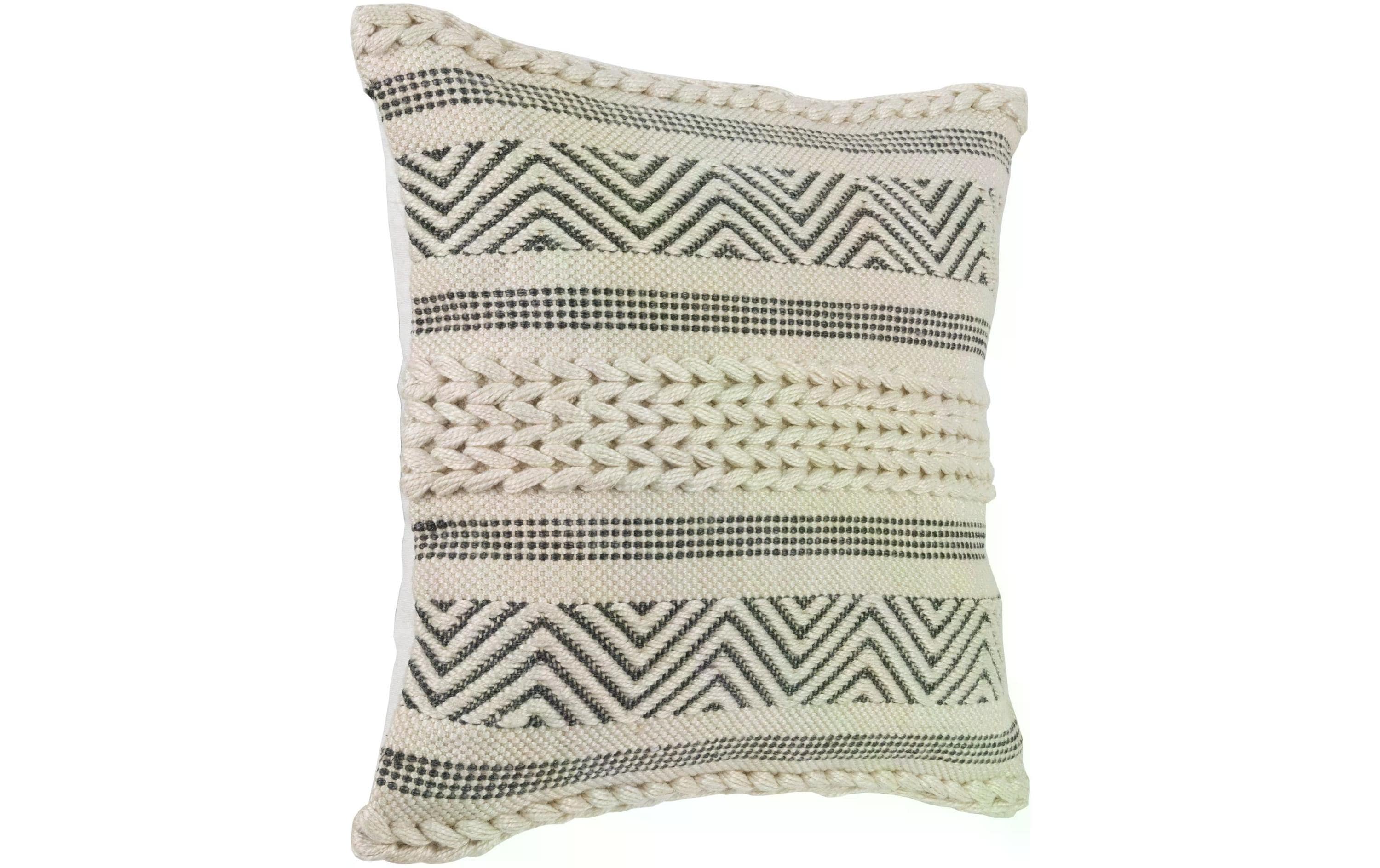 EGLO Kissen Melut 45 x 45 cm, Beige/Schwarz