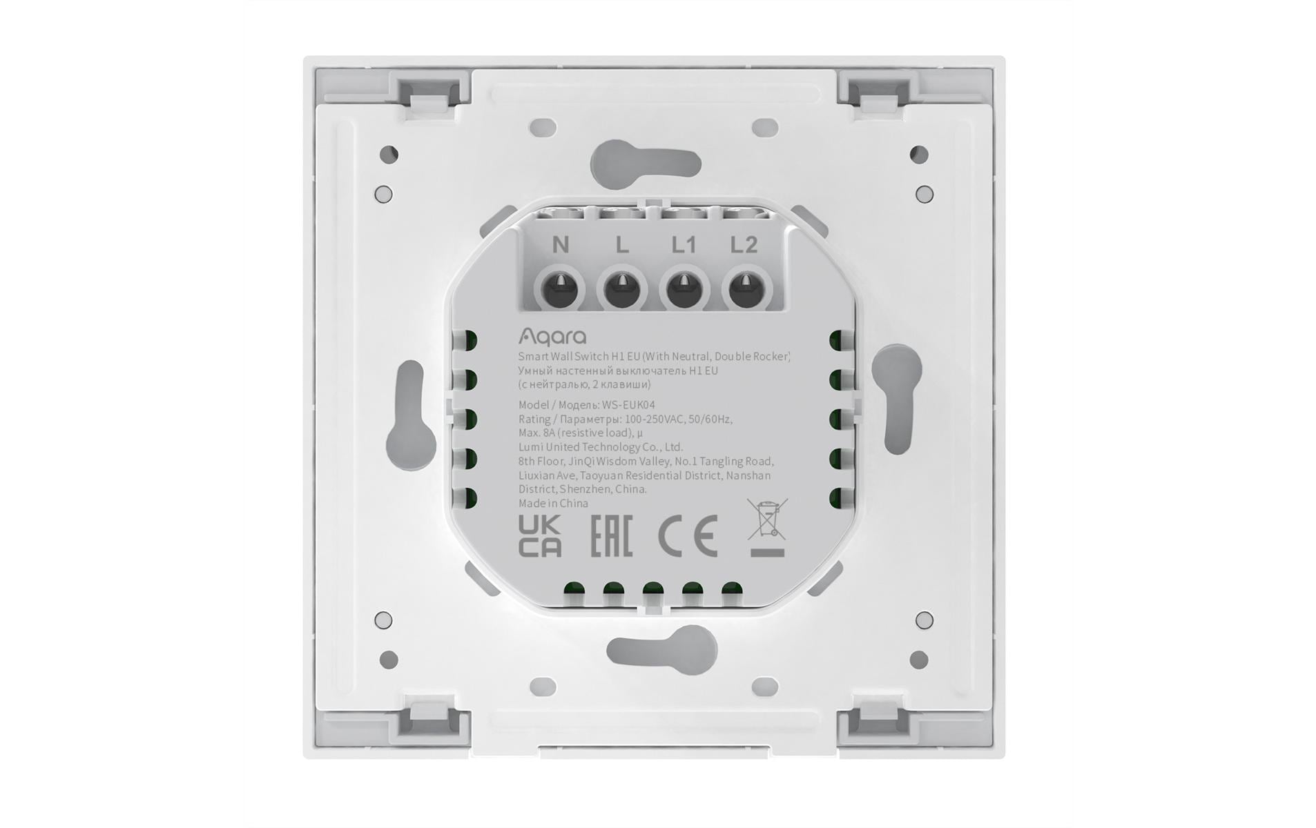 Aqara 2 x Wandschalter H1 Weiss Aqara 2 x Wandschalter H1 Weiss