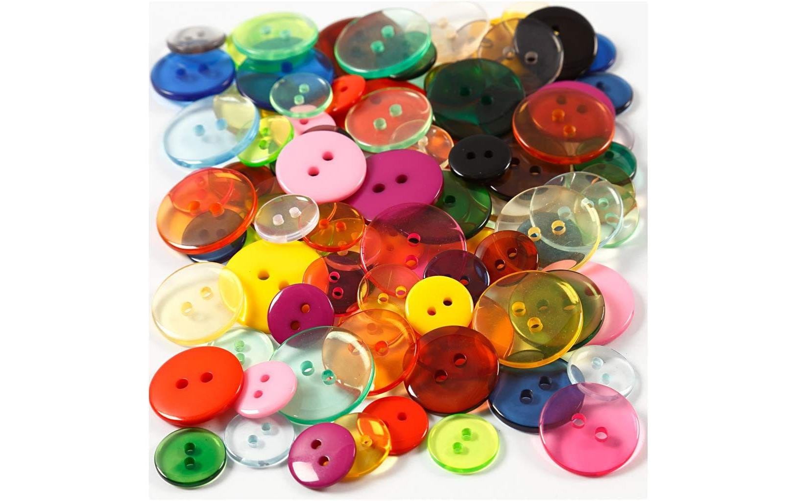 Creativ Company Knöpfe-Mix 12 + 18 + 20 mm 100 Stück