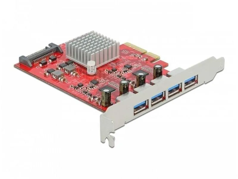 Delock PCI-Express-Karte 90481 4x USB-A 3.1 Gen 2 Delock PCI-Express-Karte 90481 4x USB-A 3.1 Gen 2