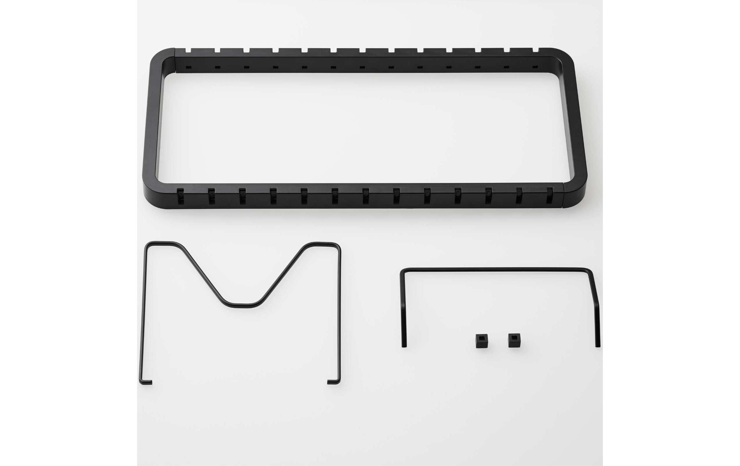 Yamazaki Deckel- und Pfannenhalter Tower Schwarz