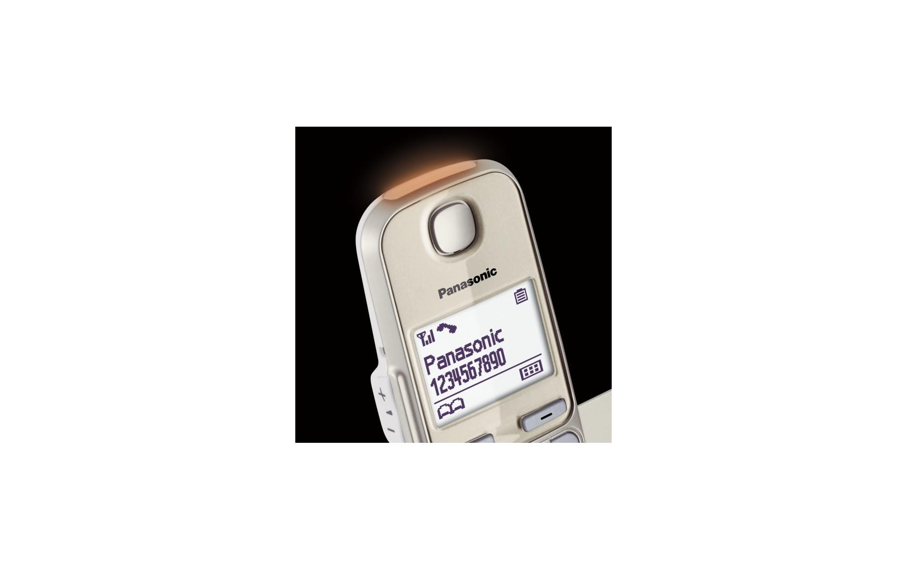 Panasonic Schnurlostelefon KX-TGE250SLN Champagner