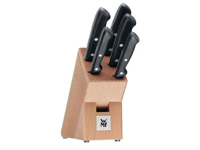 WMF Messerblock-Set mit Messer Buchenholz Braun WMF Messerblock-Set mit Messer Buchenholz Braun