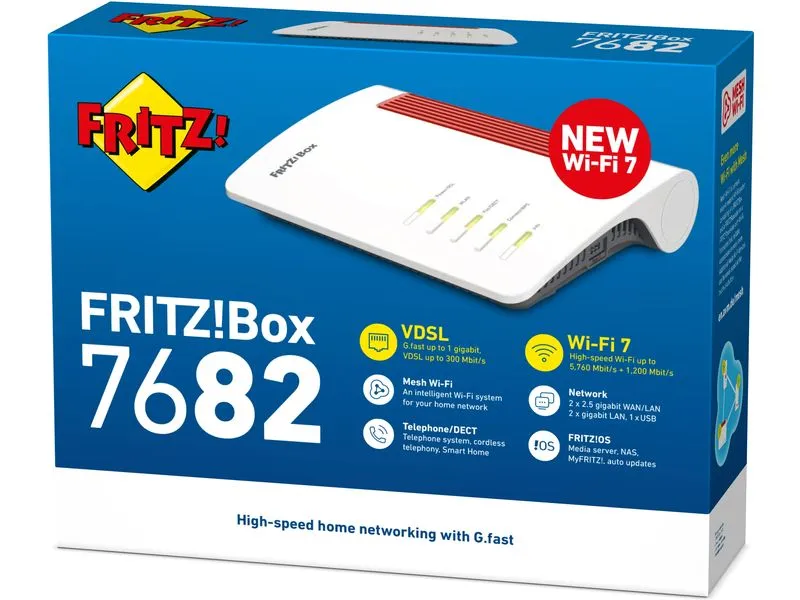 FRITZ! Dual-Band WiFi Router FRITZ!Box 7682 G.Fast FRITZ! Dual-Band WiFi Router FRITZ!Box 7682 G.Fast