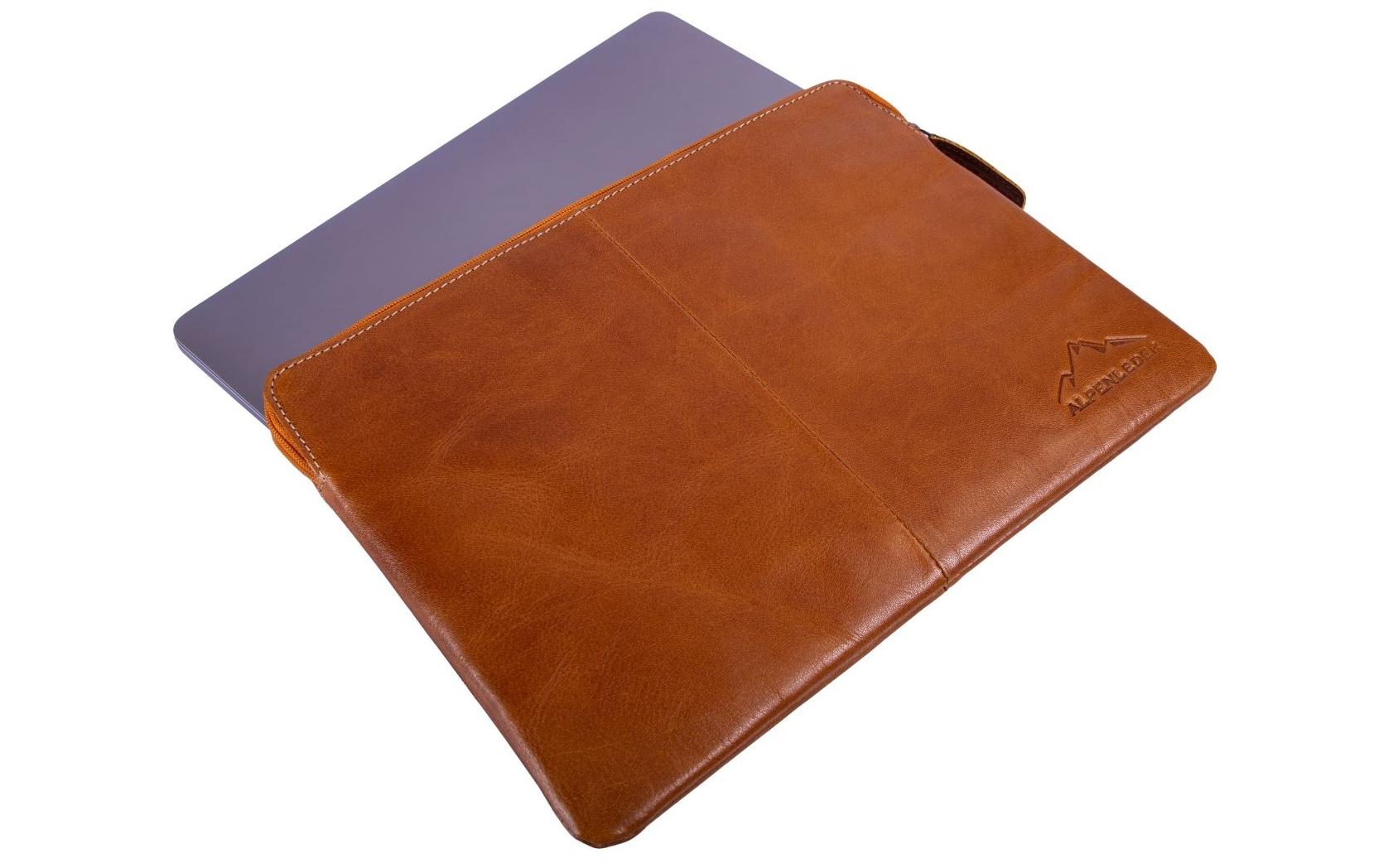 Alpenleder Notebook-Sleeve Stenz MacBook Hellbraun, 15