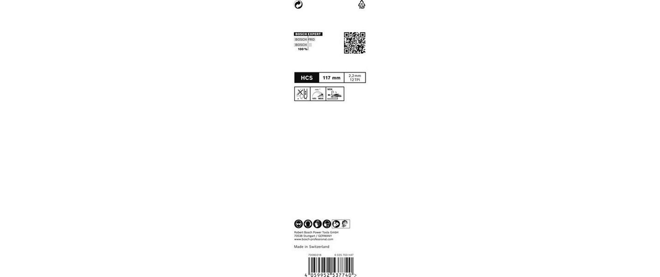 Bosch Professional Stichsägeblatt EXPERT Wood 2-side clean T 308 B, 3 Stück