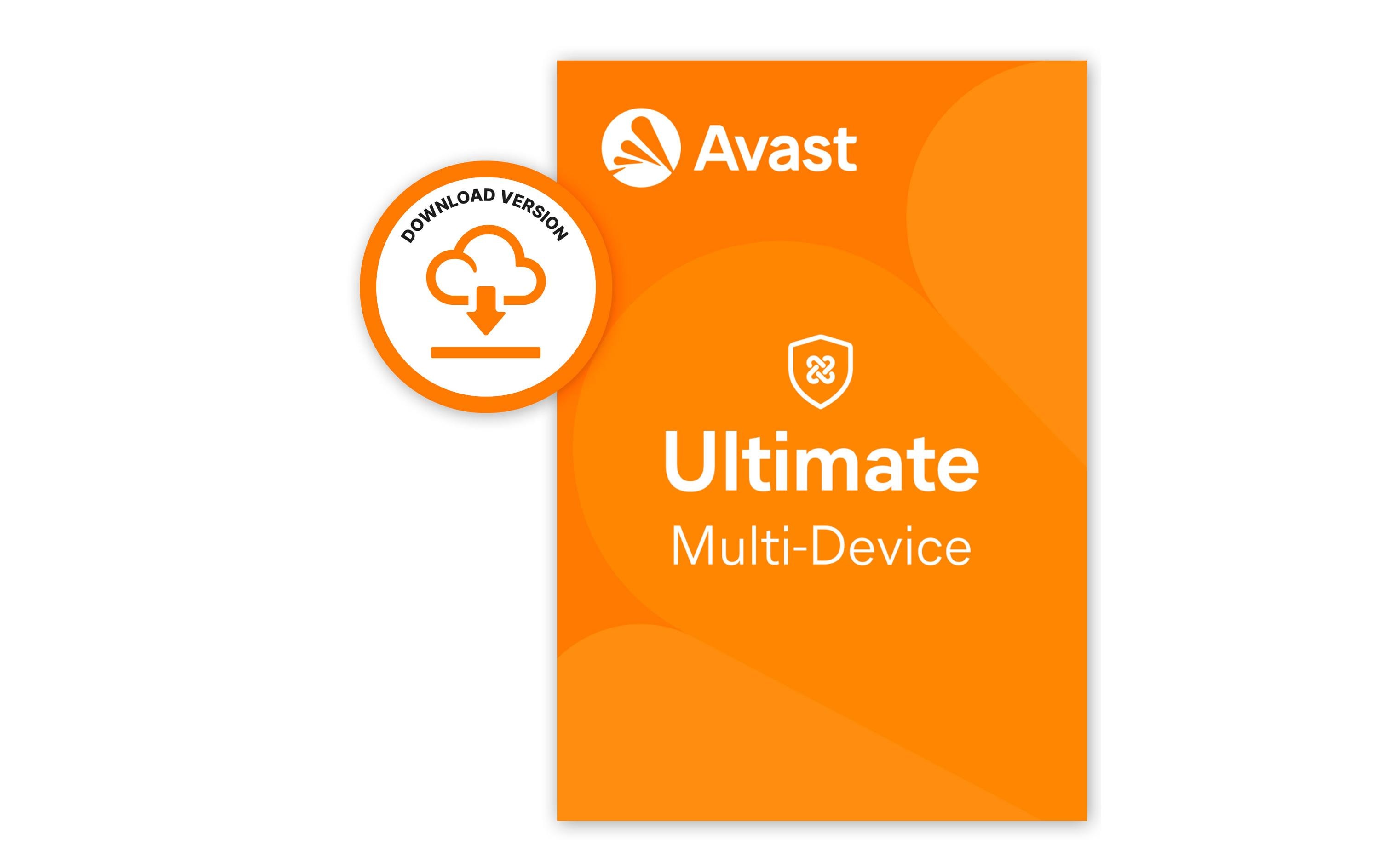 Avast Ultimate ESD, Vollversion, 10 Geräte, 1 Jahr