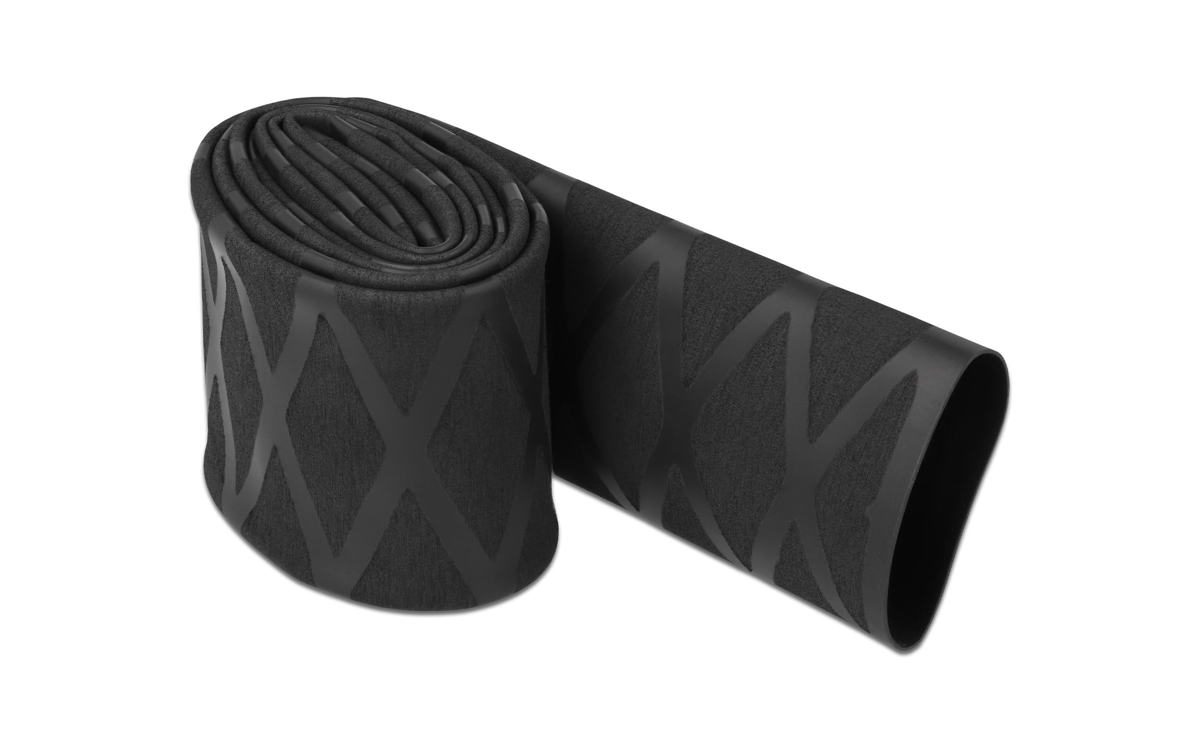 Delock Schrumpfschlauch X-Muster rutschfest 1 m x 30 mm Schwarz