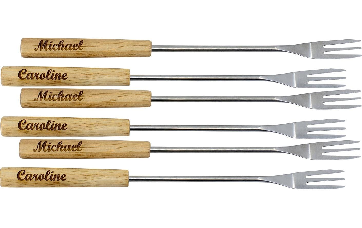 Kadastar Käsefonduegabel Element personalisierbar 6 Personen