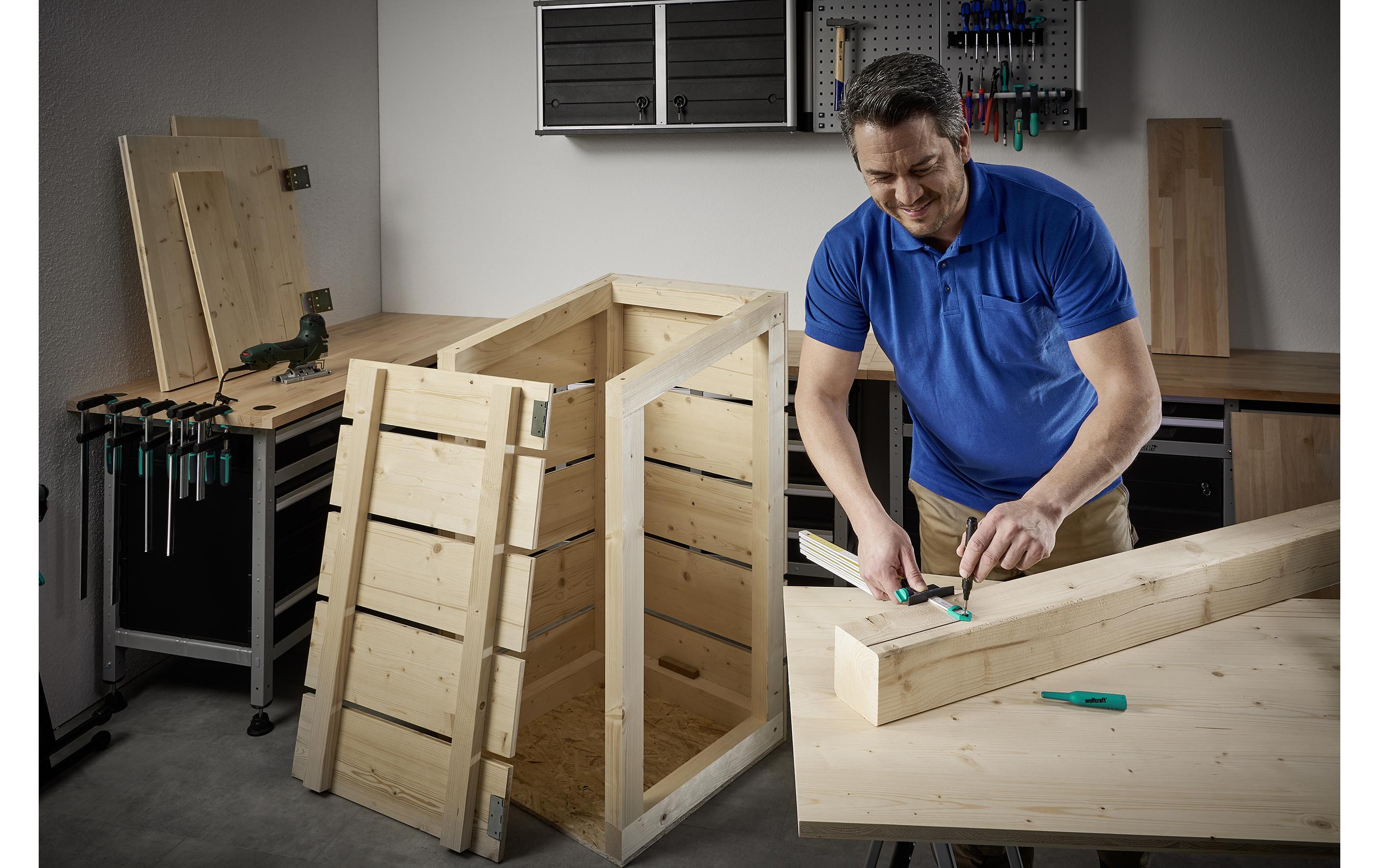 Wolfcraft Streichmass für Doppelmeter