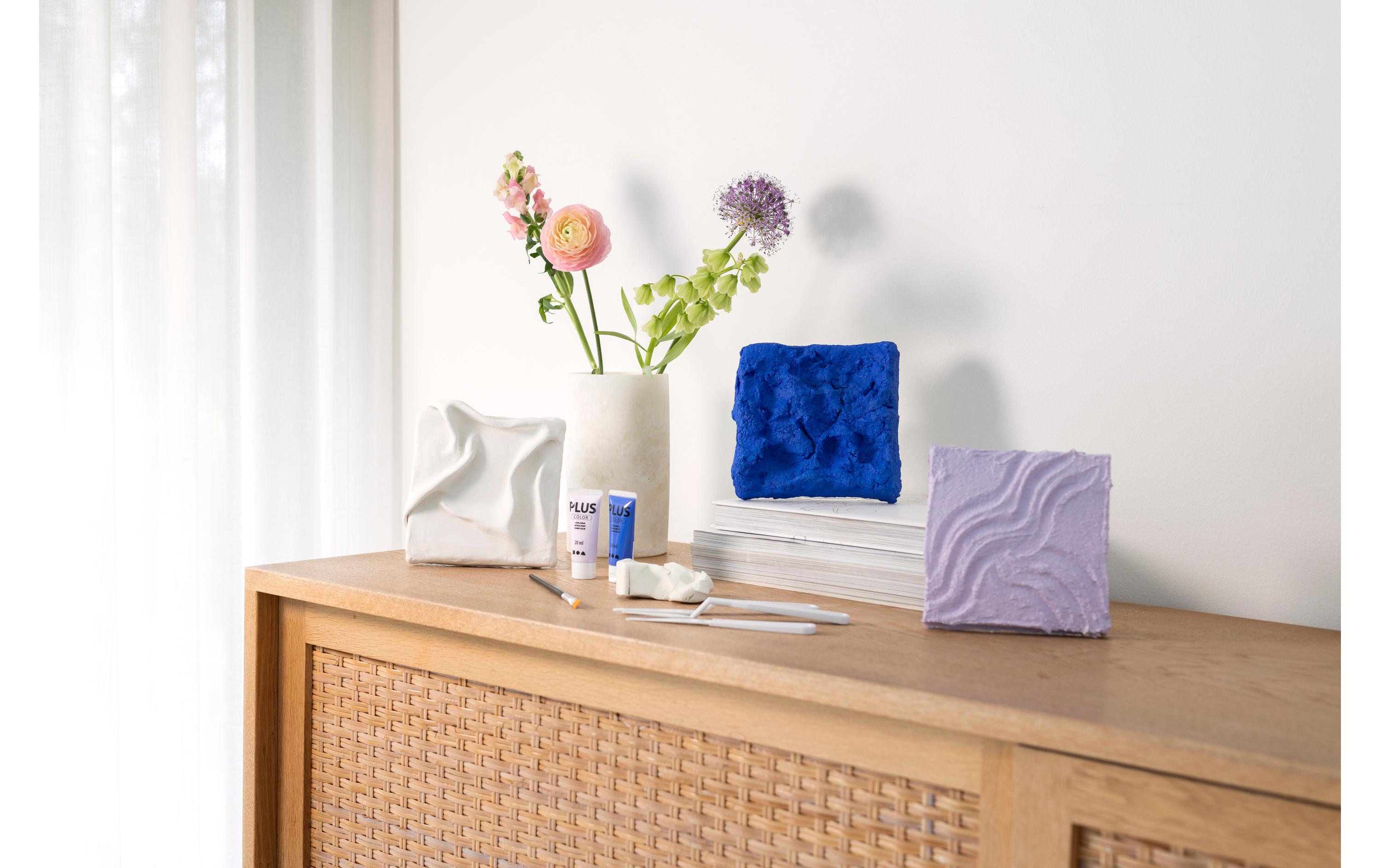 Creativ Company Modellier-Set Wandschmuck Blau/Violett