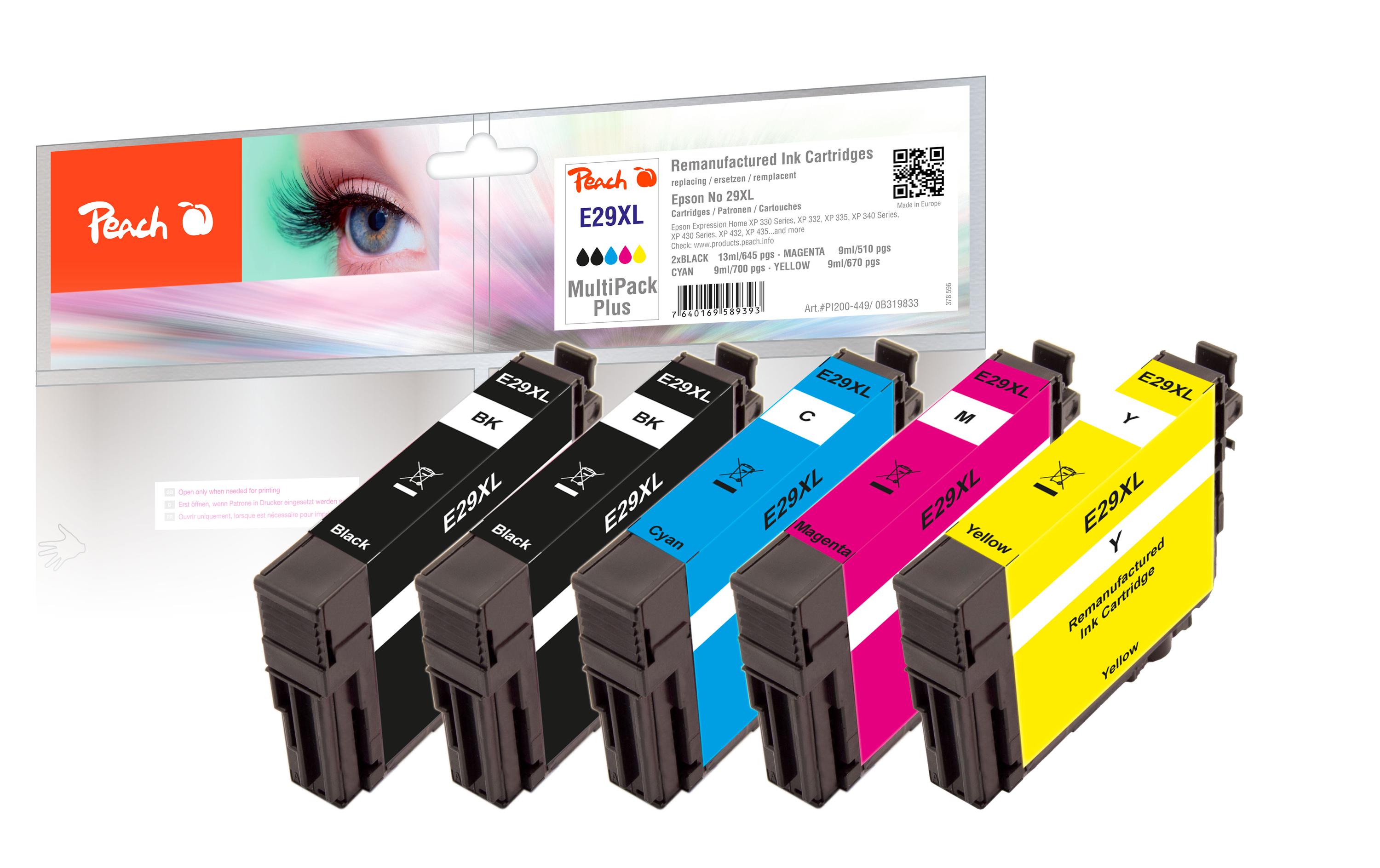 Peach Tinte Epson No. 29XL Multi-Plus Black/Cyan/Magenta/Yellow