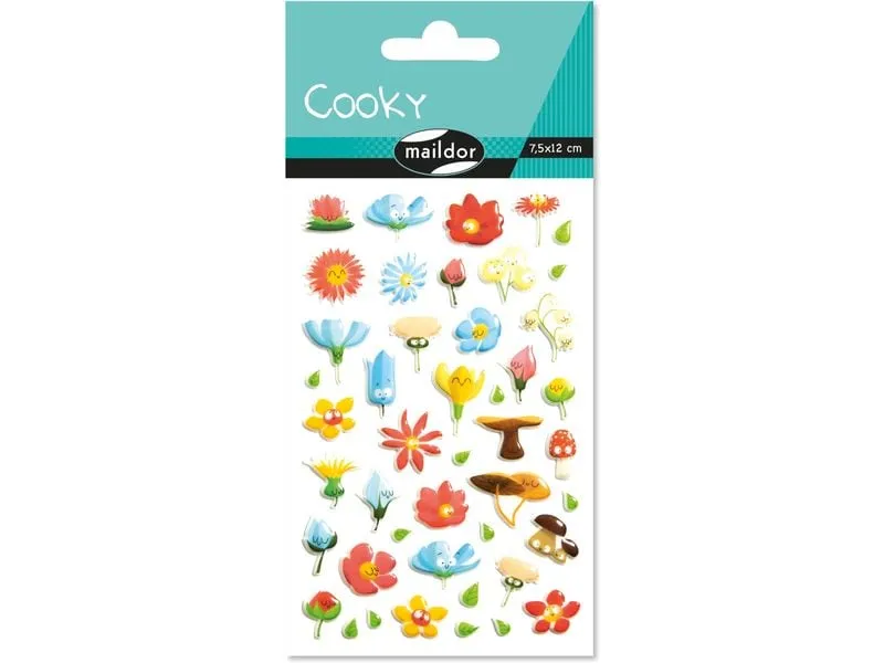 Clairefontaine Motivsticker 3D Blumen