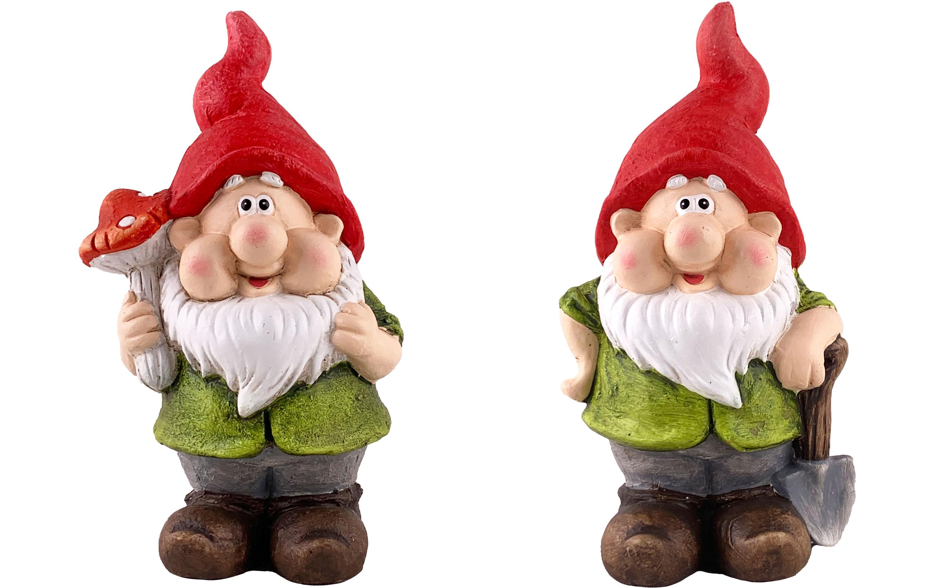 Dameco Dekofigur Gartenzwerg 2er Set, 21 cm