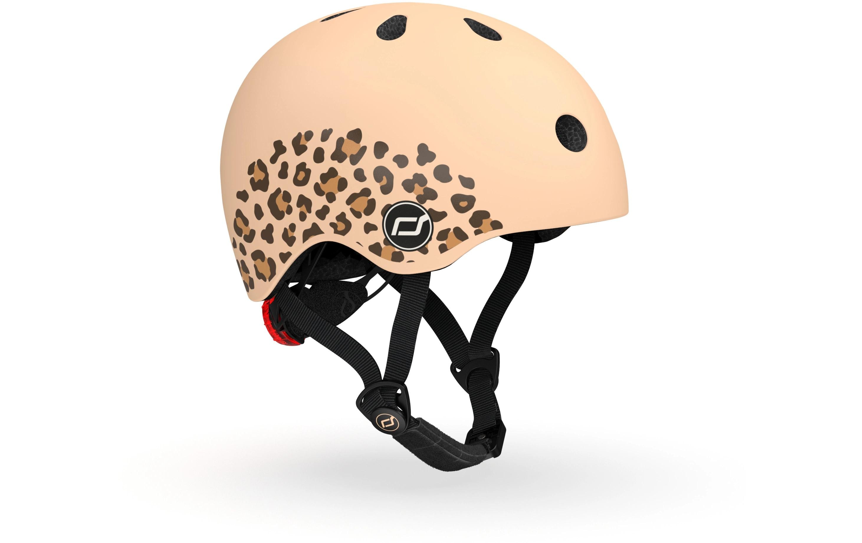 Scoot and Ride Kinderhelm Leopard Beige, XXS-S