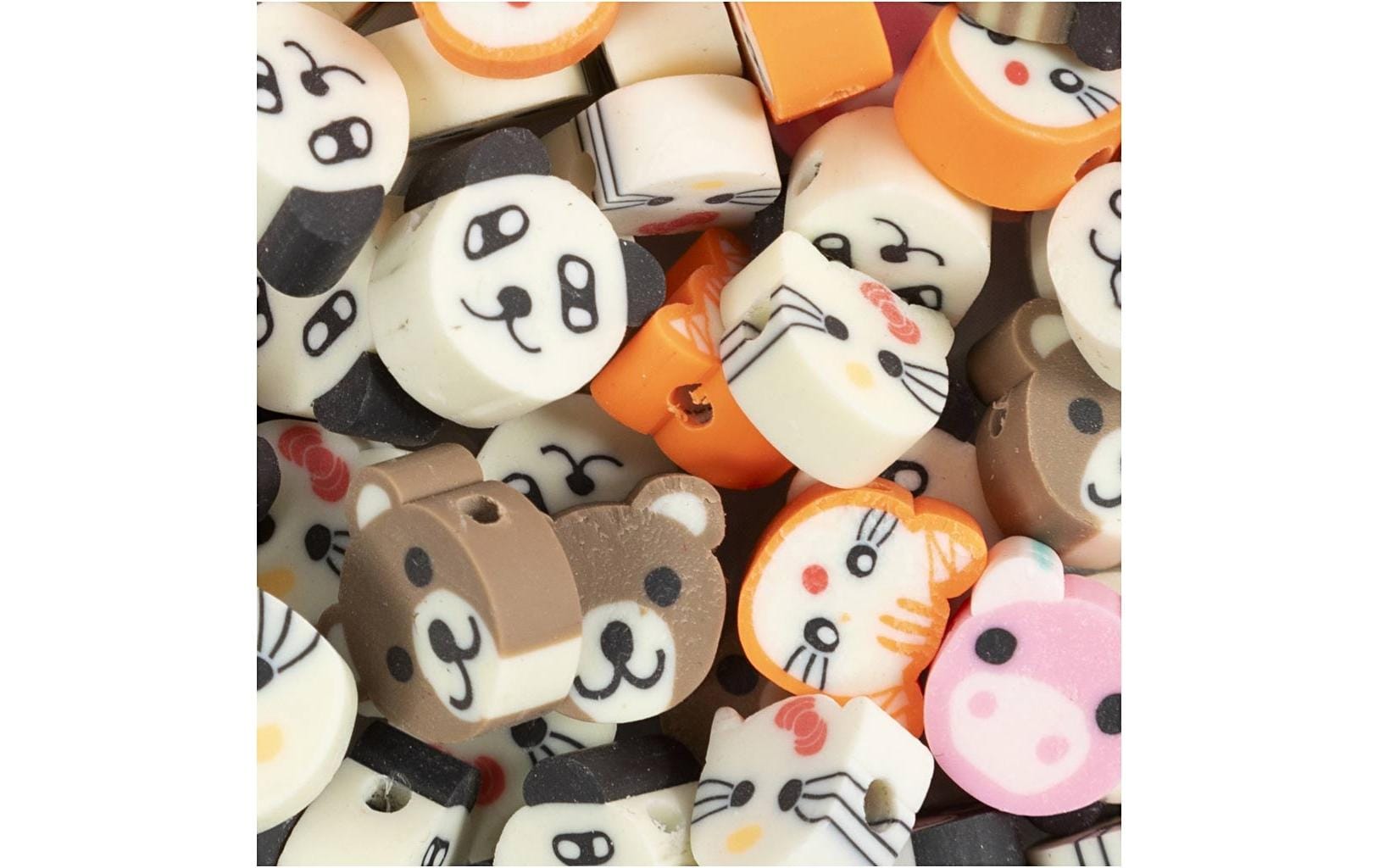 Creativ Company Perlen Ton Figurperlen 60 Stück, Tiere Creativ Company Perlen Ton Figurperlen 60 Stück, Tiere