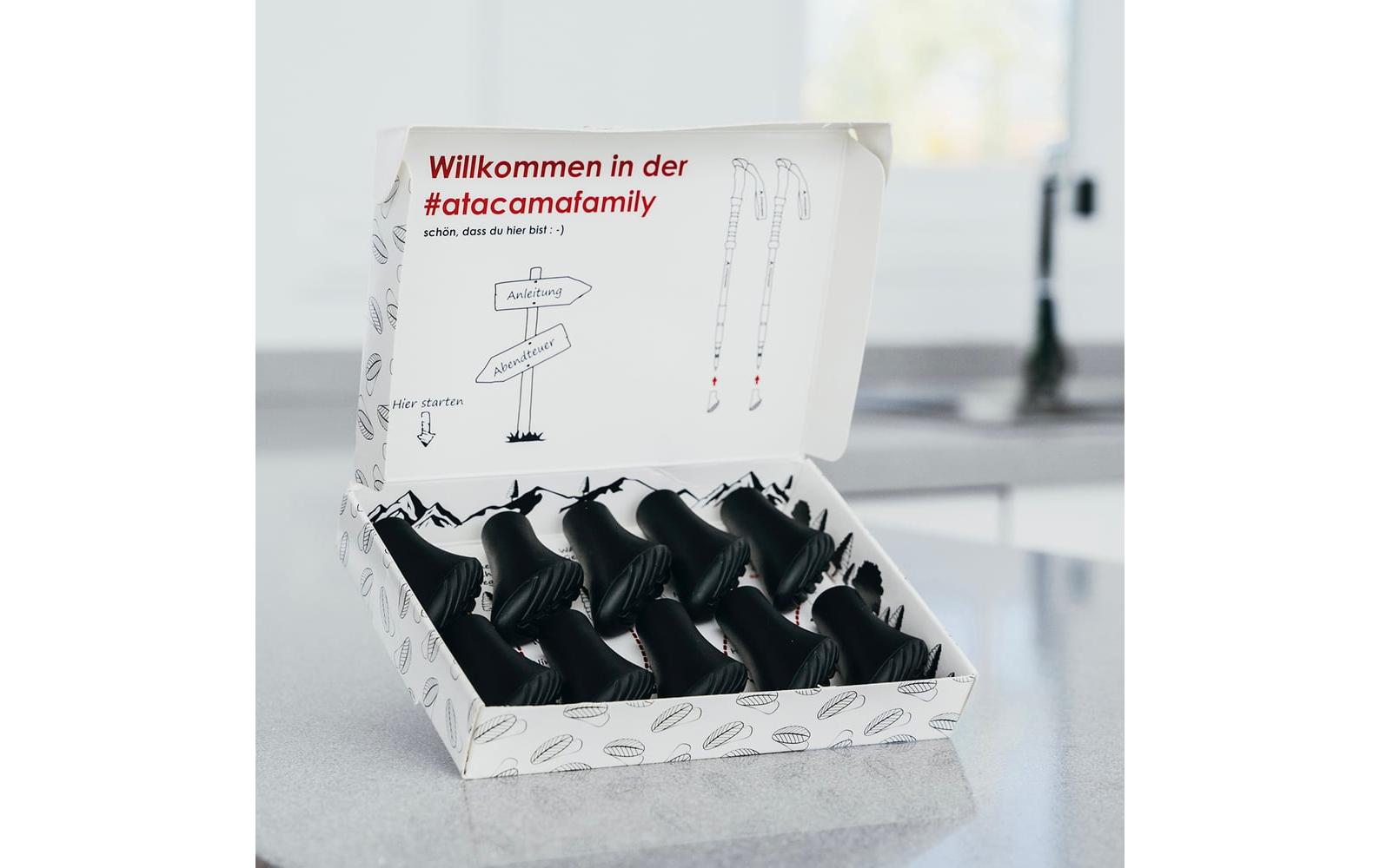 Atacama Nordic Walking Gummipuffer Wanderstockaufsatz 10er-Set