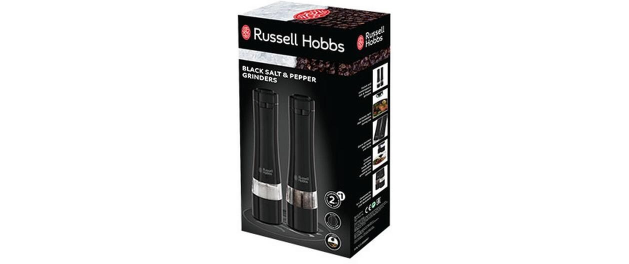 Russell Hobbs Salz- und Pfeffermühle 2 Stück, 23.3 cm, Schwarz