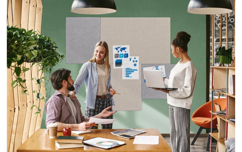 Legamaster Pinnwand Board Up 75 x 50 cm Hellgrau Legamaster Pinnwand Board Up 75 x 50 cm Hellgrau