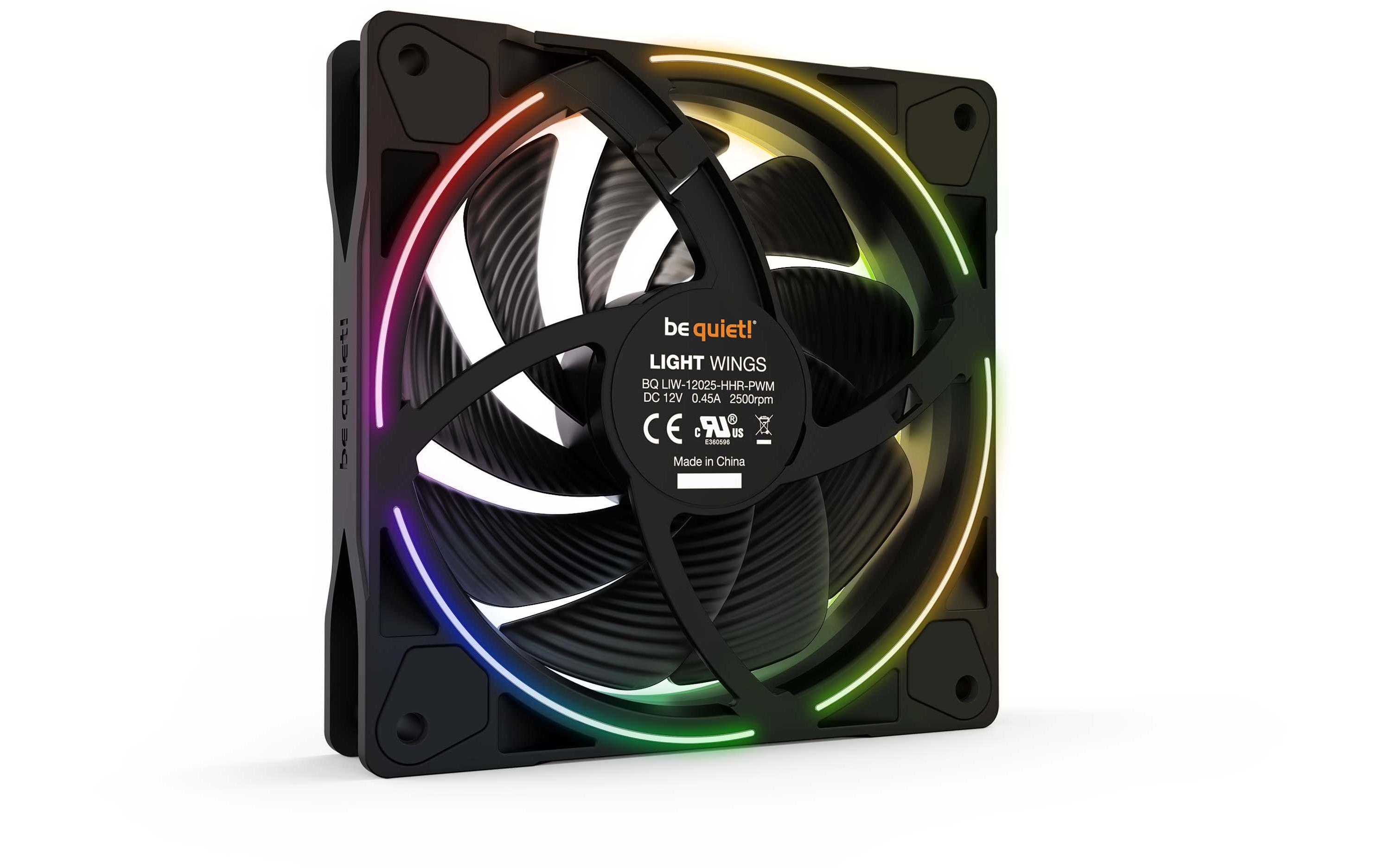 be quiet! PC-Lüfter Light Wings high-speed 120 mm