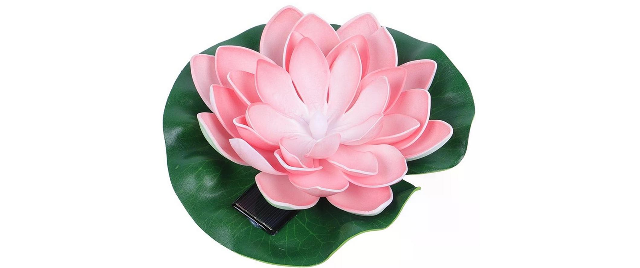 Dameco Gartenlicht LED Solar Seerose, Ø 17 cm, Pink Dameco Gartenlicht LED Solar Seerose, Ø 17 cm, Pink