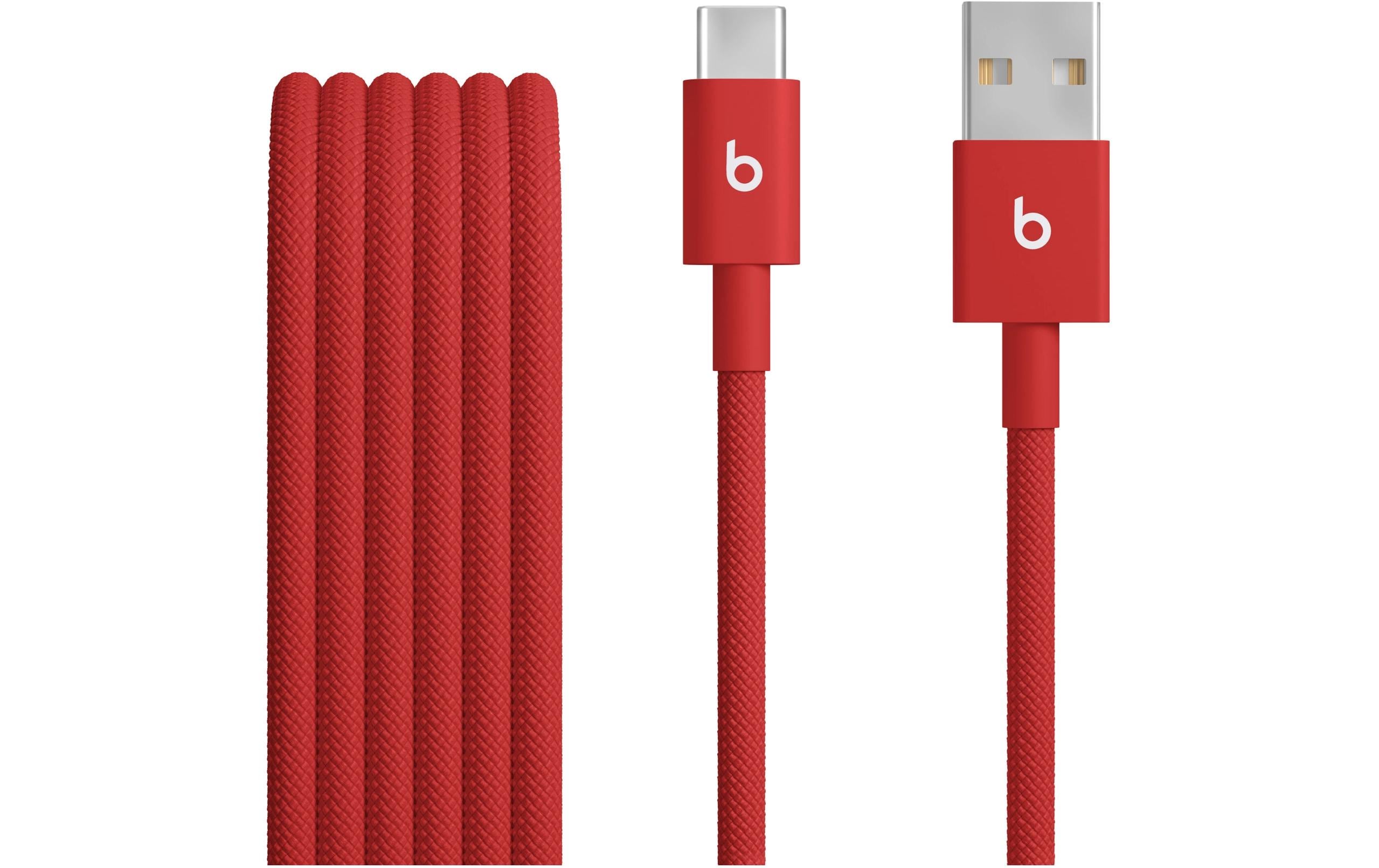 Apple Beats USB-A auf USB-C gewebtes Kabel, rot, 15W, 1.5 m