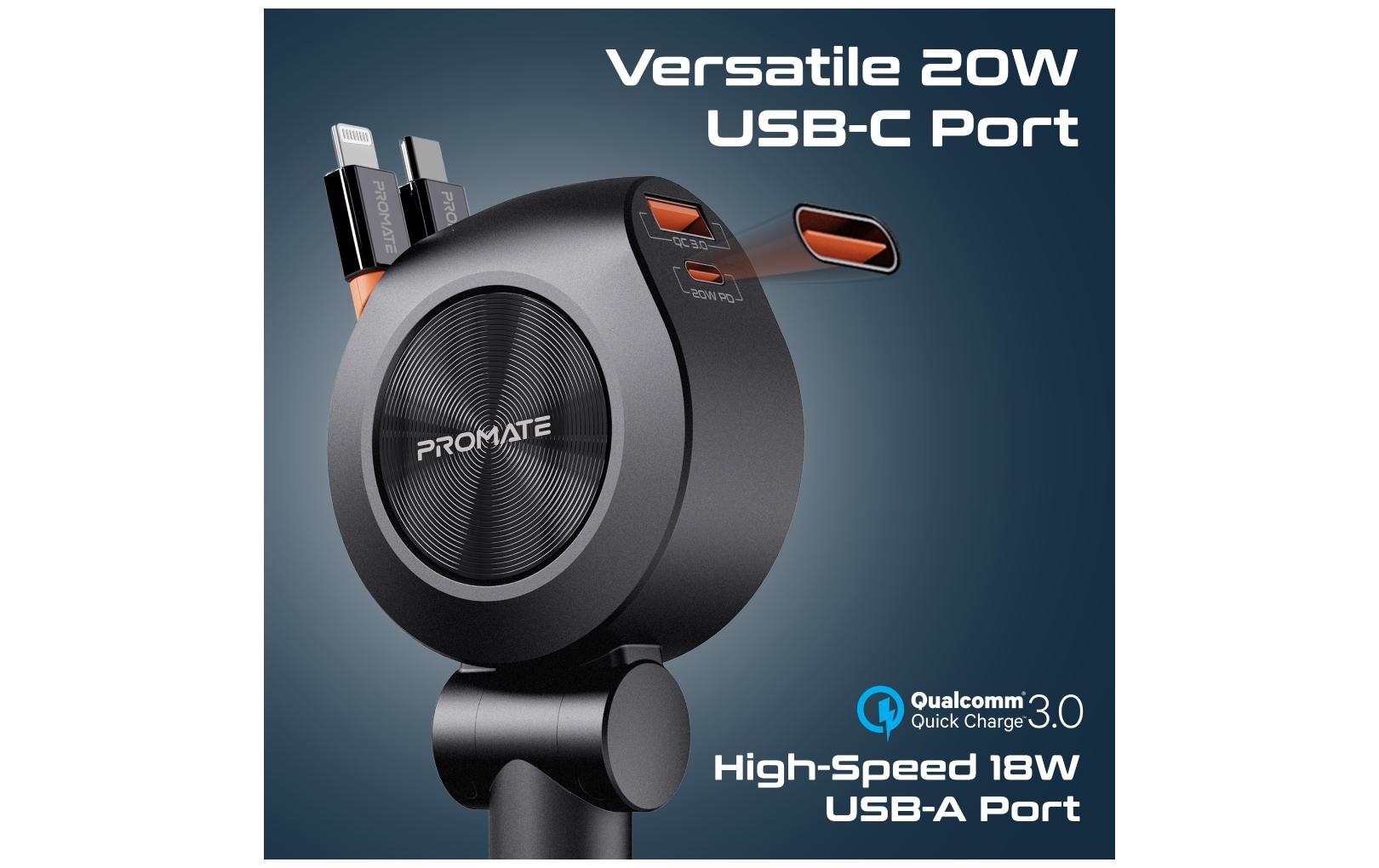 Promate Autoladegerät DriveGear-R2 88 Watt