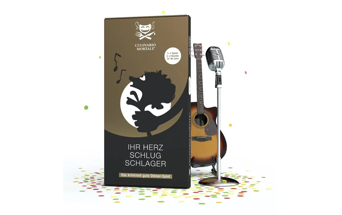 Culinario Mortale Partyspiel Ihr Herz schlug Schlager