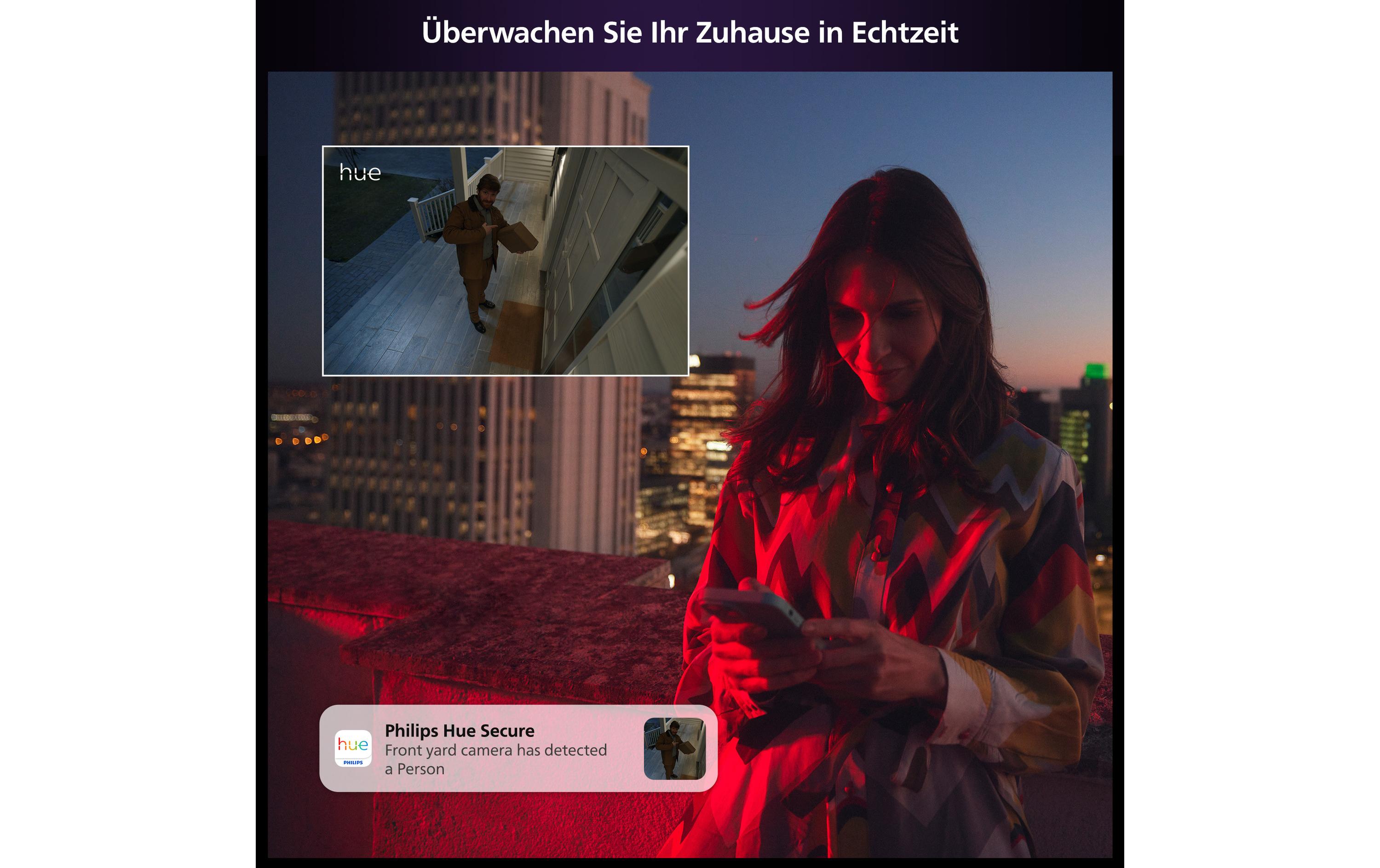 Philips Hue Secure kabelgebundene Kamera mit Standfuss Weiss Philips Hue Secure kabelgebundene Kamera mit Standfuss Weiss