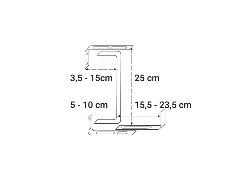 ALBA-KRAPF Balkonkistenträger 3x verstellbar ALBA-KRAPF Balkonkistenträger 3x verstellbar