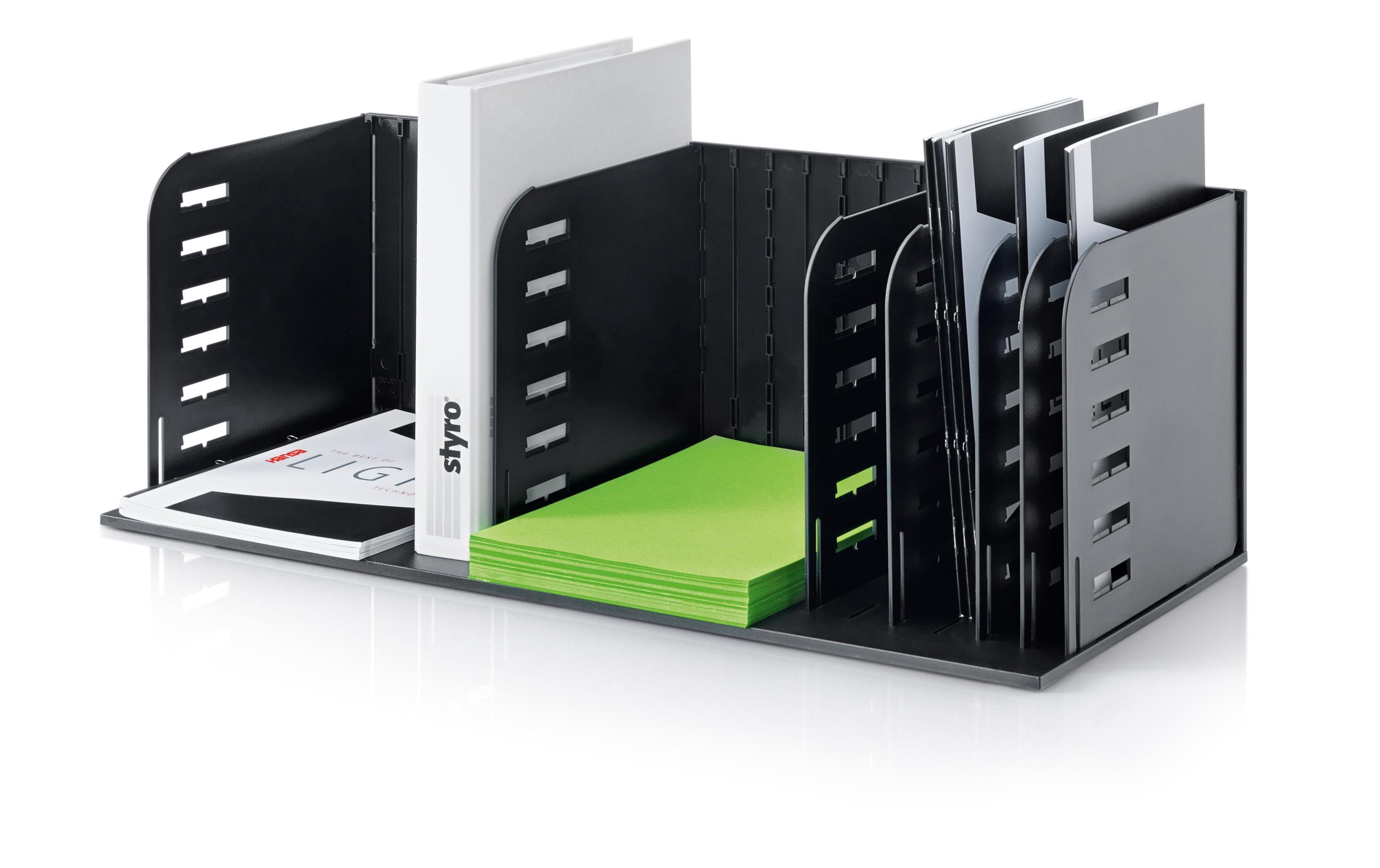 Styro Bücher-Trennwände styrorac 7 Abteile Styro Bücher-Trennwände styrorac 7 Abteile