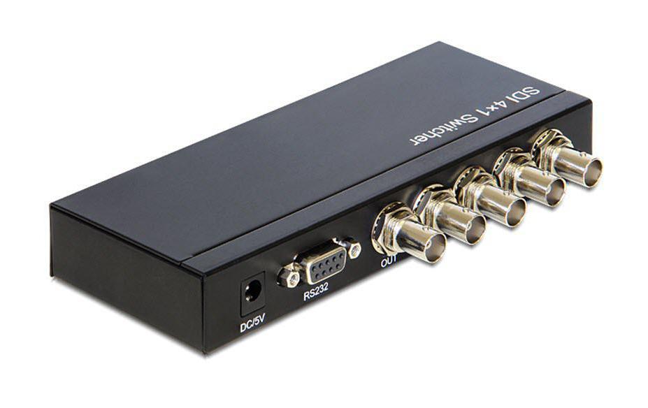 Delock Switchbox 3GI-SDI, 4 Port, 4 in - 1 out Delock Switchbox 3GI-SDI, 4 Port, 4 in - 1 out