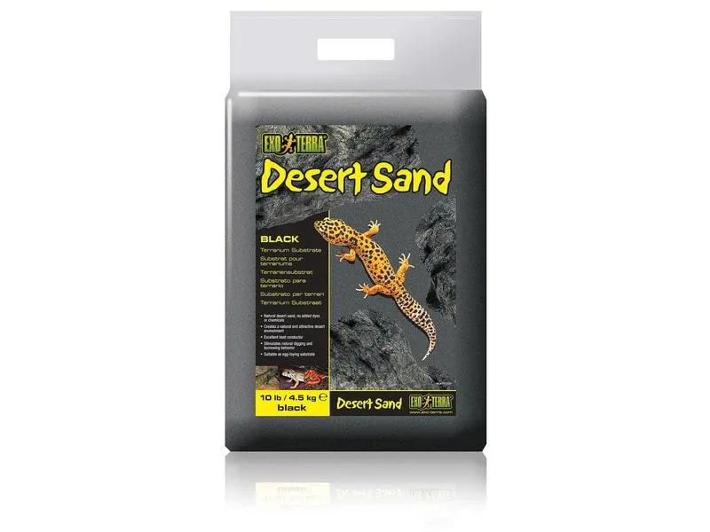 Exo Terra Bodensubstrat Desert Sand, Schwarz, 4.5 kg Exo Terra Bodensubstrat Desert Sand, Schwarz, 4.5 kg