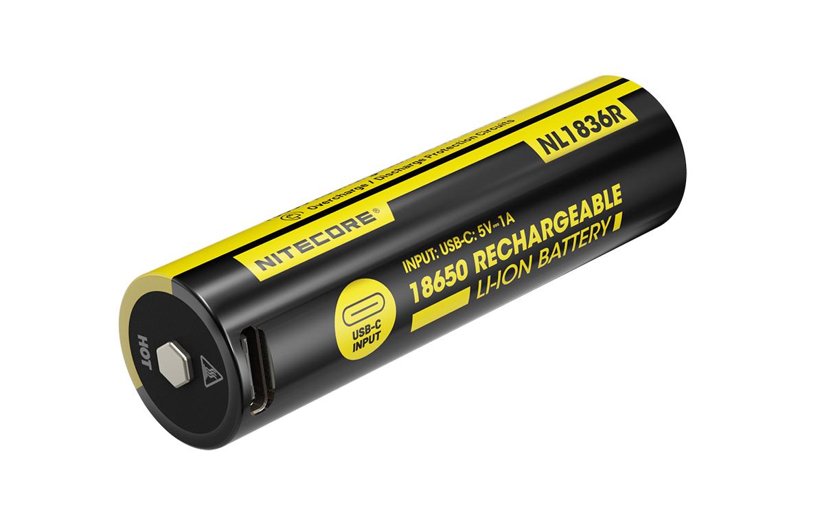 Nitecore Akku NL1836R 18650 UCB-C, 3600 mAh Nitecore Akku NL1836R 18650 UCB-C, 3600 mAh