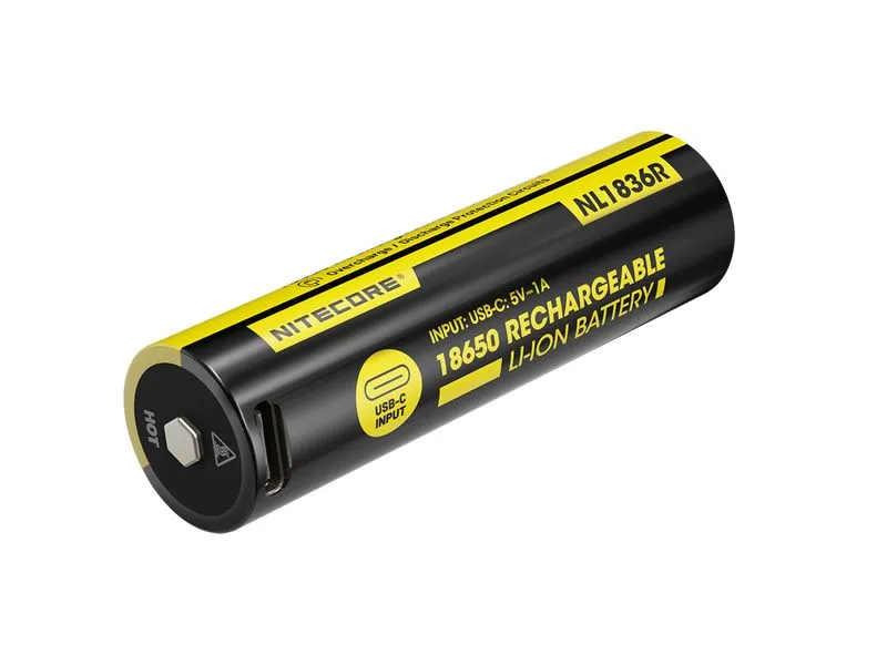 Nitecore Akku NL1836R 18650 UCB-C, 3600 mAh Nitecore Akku NL1836R 18650 UCB-C, 3600 mAh