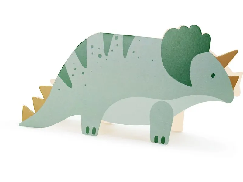 Partydeco Einladungskarte Triceratops 6 Stück Partydeco Einladungskarte Triceratops 6 Stück