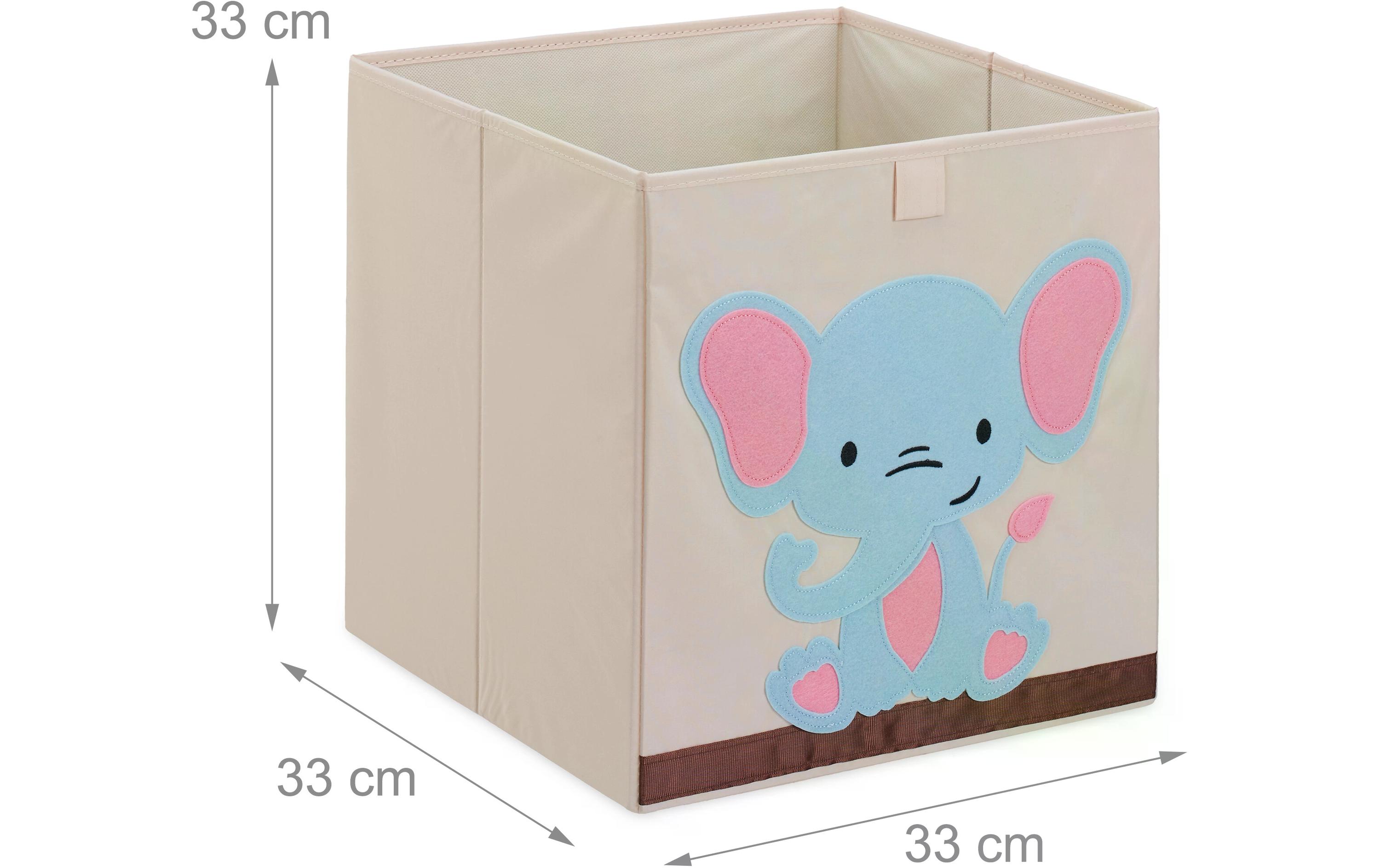 relaxdays Spielzeugbox Elefant relaxdays Spielzeugbox Elefant