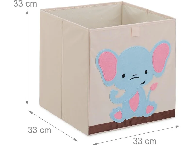 relaxdays Spielzeugbox Elefant relaxdays Spielzeugbox Elefant