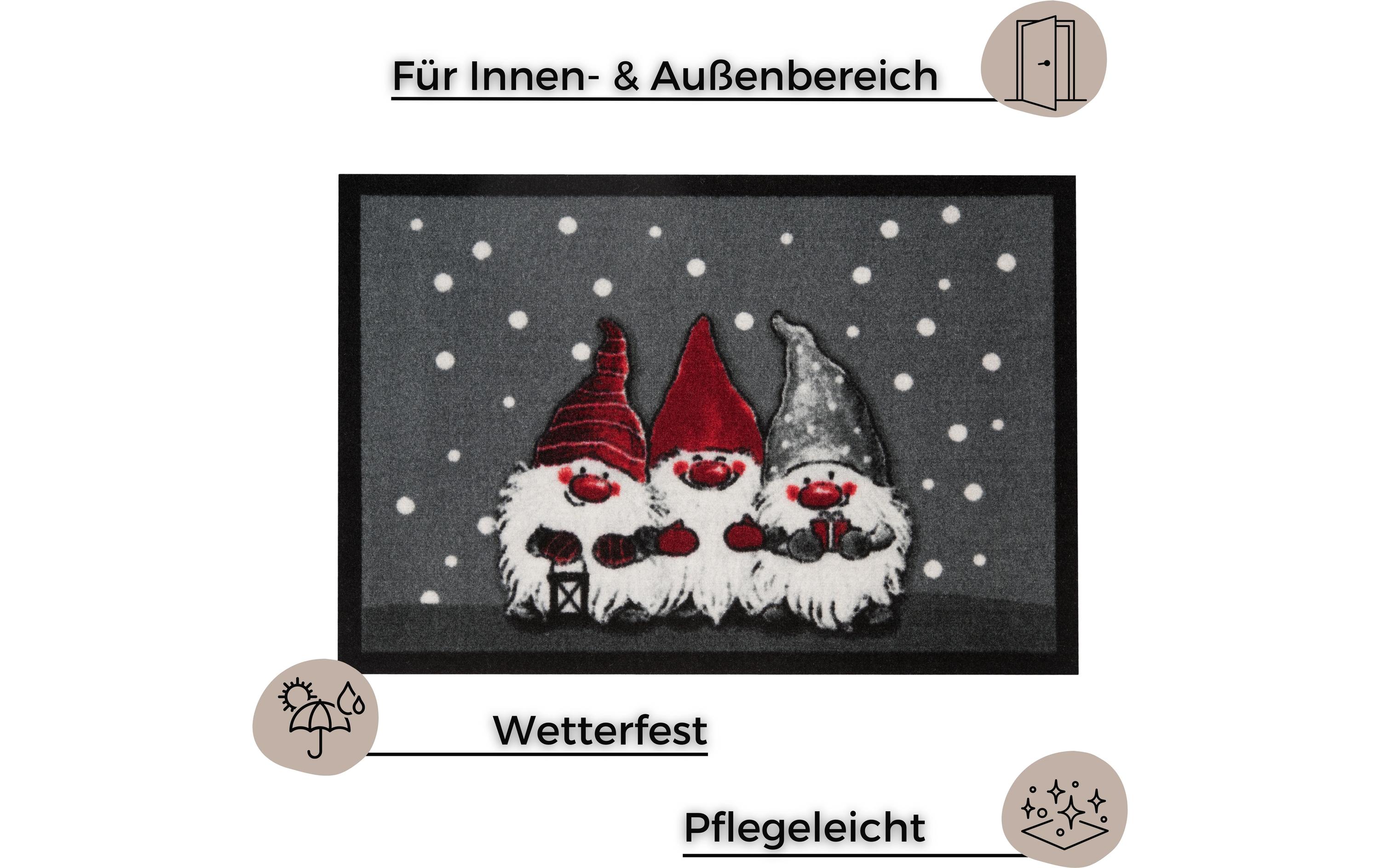 Hanse Home Fussmatte Christmas Wichtel 40 cm x 60 cm