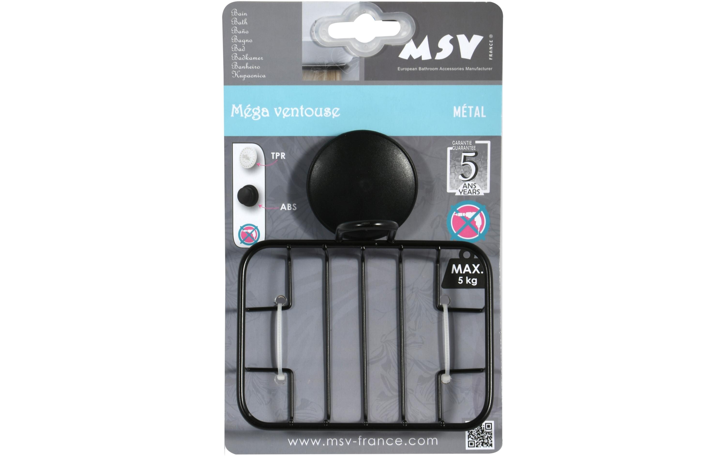 MSV Seifenblock-Halter Schwarz