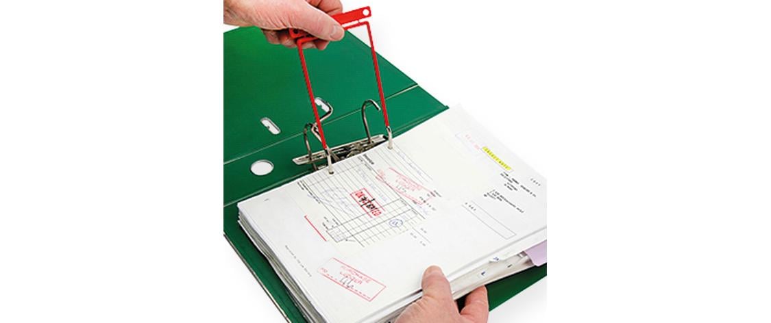 Büromaterial Archivclips mit Etikette 100 Stück Büromaterial Archivclips mit Etikette 100 Stück