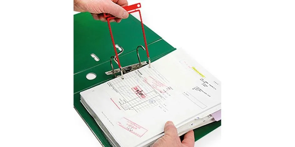 Büromaterial Archivclips mit Etikette 100 Stück Büromaterial Archivclips mit Etikette 100 Stück