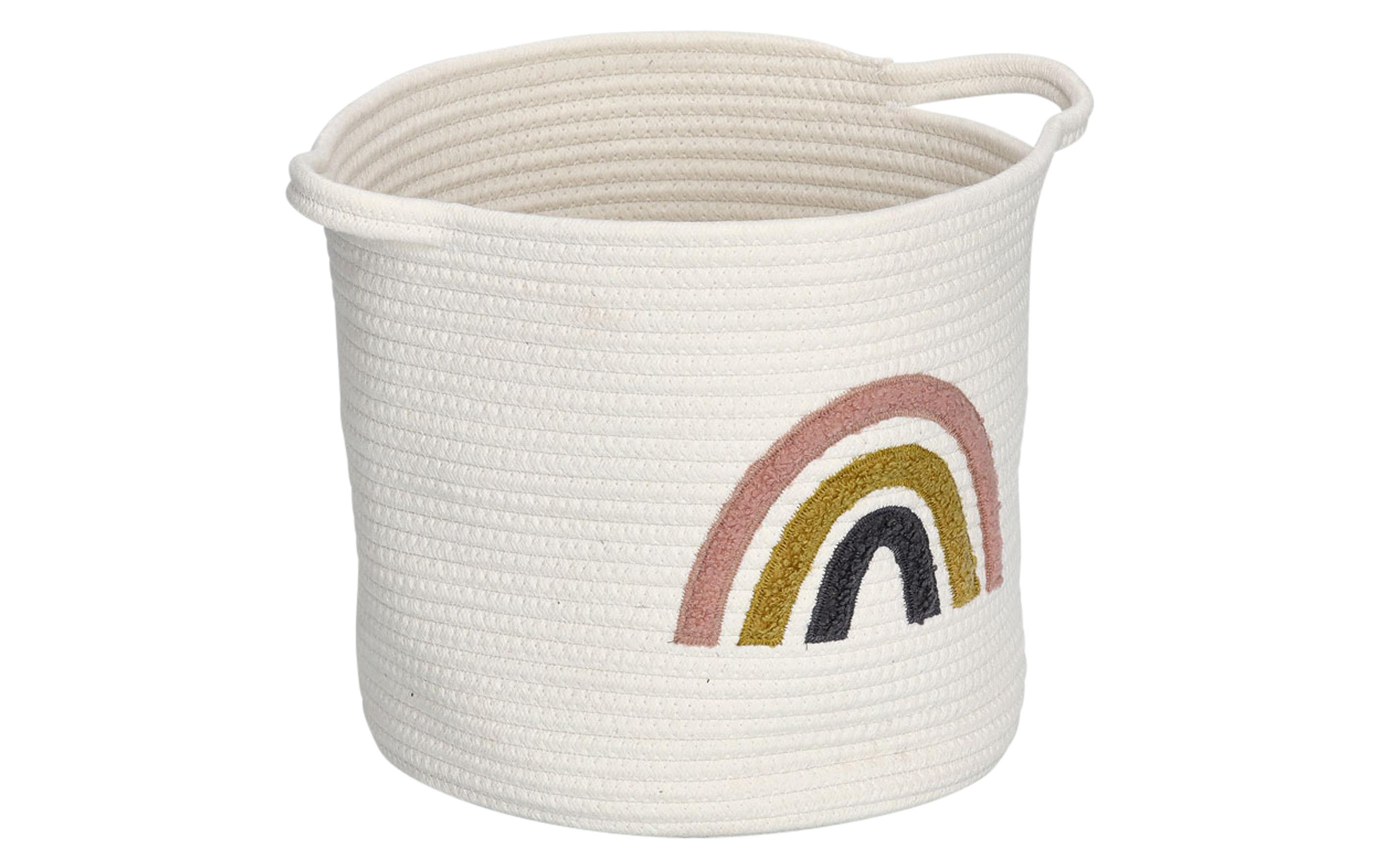Zeller Present Spielzeugkorb Rainbow Weiss 35 x 28 cm Zeller Present Spielzeugkorb Rainbow Weiss 35 x 28 cm