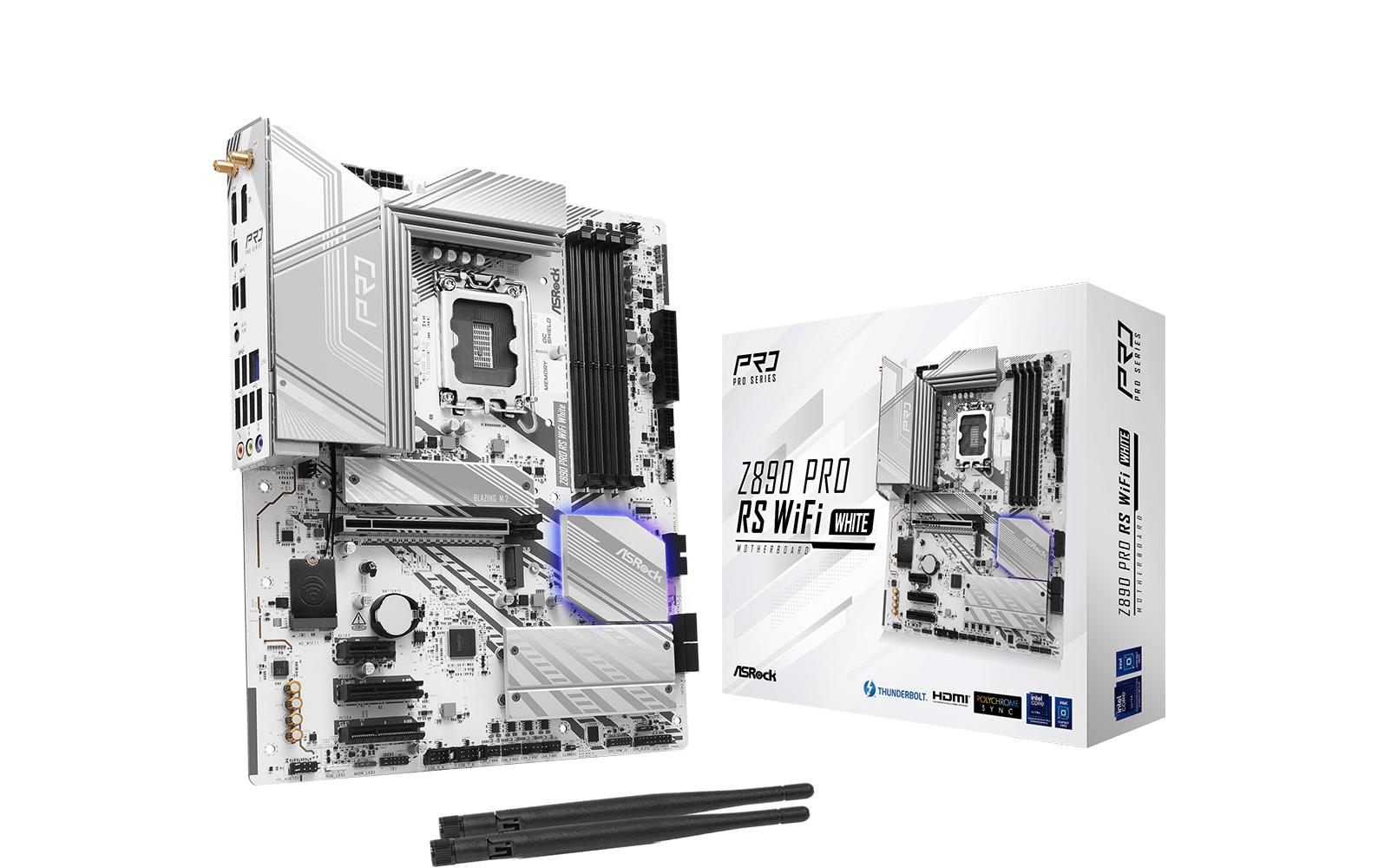 ASRock Mainboard Z890 Pro RS WiFi White