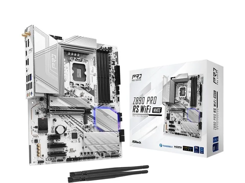 ASRock Mainboard Z890 Pro RS WiFi White