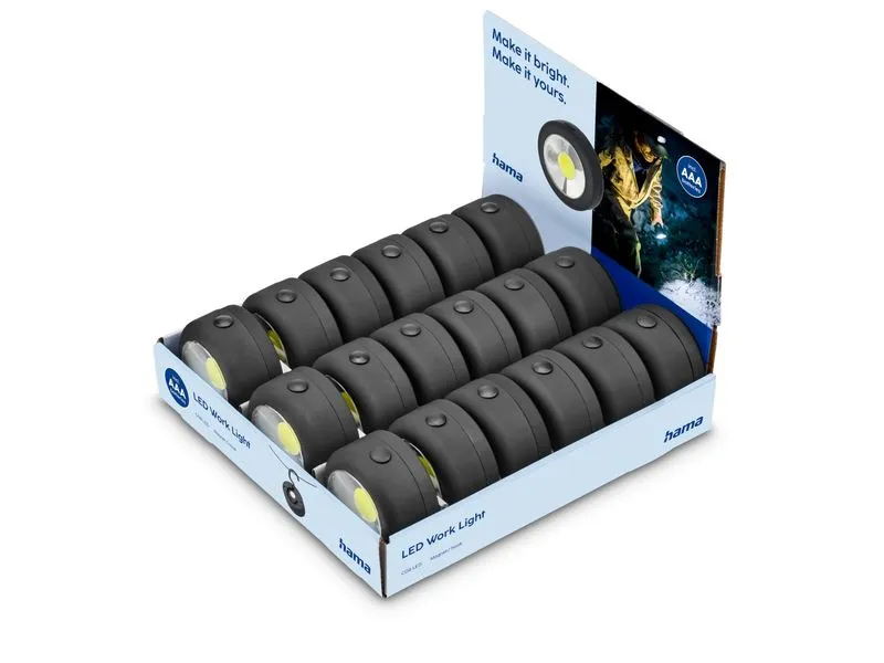 Hama W140 LED Kunststoff Schwarz 1.8 W 140 lm