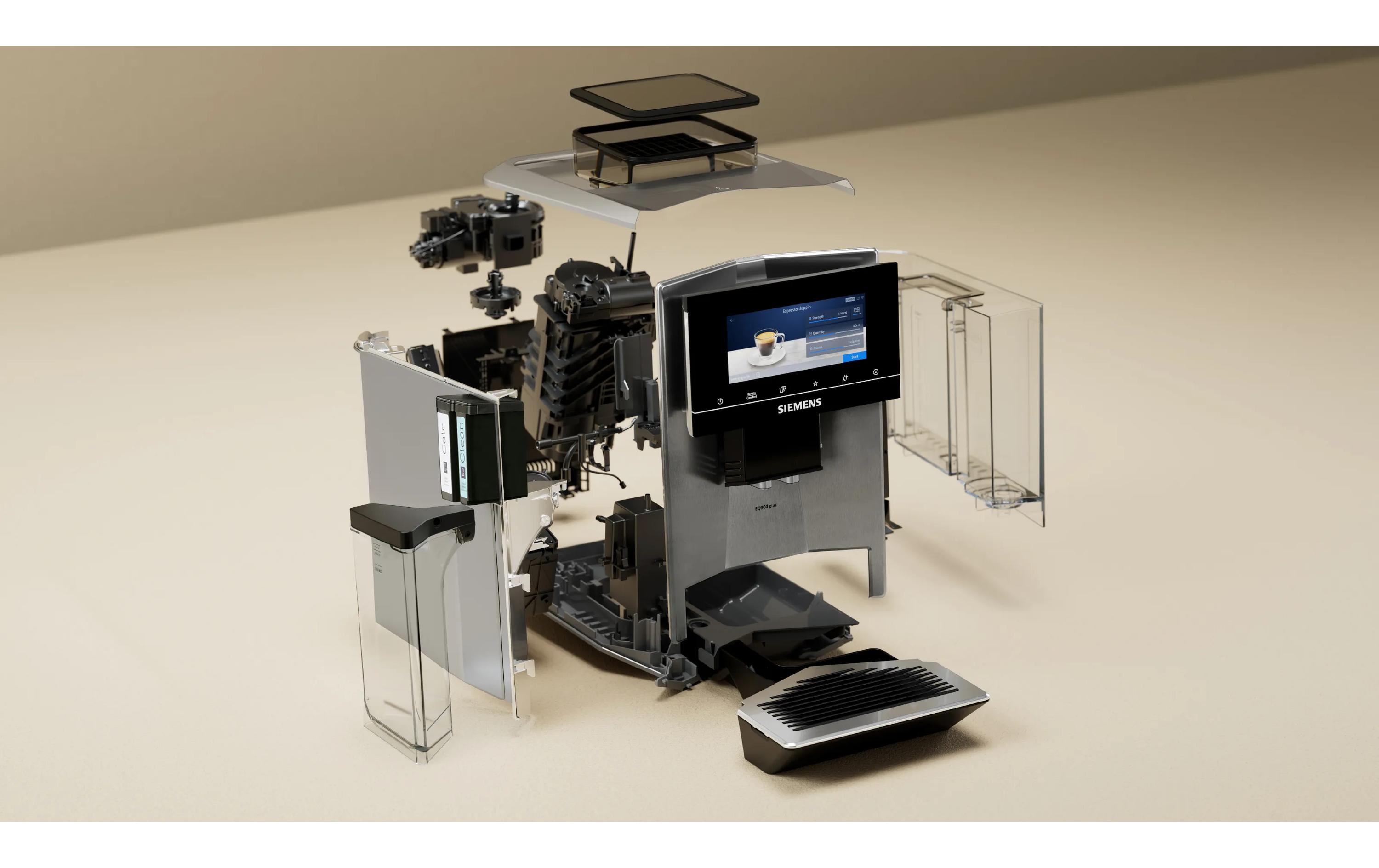 Siemens Kaffeevollautomat EQ900 plus TQ903DZ3 Edelstahl Siemens Kaffeevollautomat EQ900 plus TQ903DZ3 Edelstahl